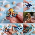 thumbnail image 4 of Octopus Bead Embroidery Kit,3D Ocean Animals DIY Beadwork Craft Kit, DIY Craft-Sea Turtle, 4 of 8