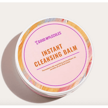 Good Molecules Instant Cleansing Balm - Facial Cleanser and Makeup Remover with Shea Butter, Sea Buckthorn, and Camellia Oils - Skincare for Face and Eyes