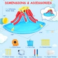 thumbnail image 2 of Veeboto Inflatable Water Slide, Inflatable Water Slide with 440W Blower, Includes Large Play Pool, Double Slides, Climbing Wall, Double Water Cannons for Large Water Parks, 2 of 7