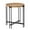 21.3" Side Table, variant on GZXS Modern Round Accent Table with Wood Top and Pin-Leg Metal Base, 21.3" Circle Side Table for Small Spaces (Brown Black)
