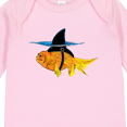 thumbnail image 4 of Inktastic Funny Goldfish with Shark Fin Boys or Girls Long Sleeve Baby Bodysuit, 4 of 5