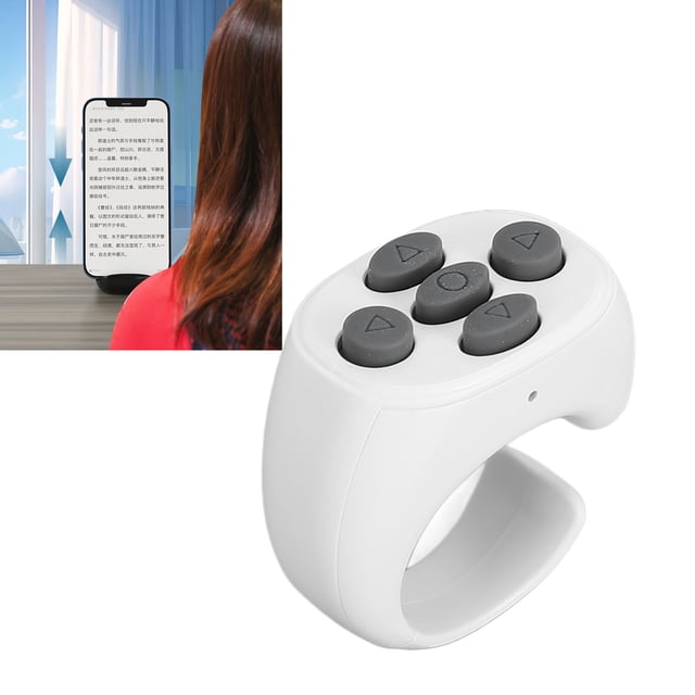Control Remoto Para TikTok, Control Remoto Con Estuche De Carga, Control Remoto Del Obturador De La Cámara, Control Remoto Con La Punta Del Dedo Para Video, Novela,
