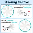 thumbnail image 4 of 6’’ RV Vent Fan Motor & Fan Blade Replacement, 12V D-Shaft RV Vent Motor Compatible with Heng's, Elixir, Jensen, Jayco,Toyota Dolphin RV, 4 of 7