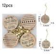thumbnail image 3 of 1 Box Creative Hollow Christmas Snowflakes Wooden angel Pendants Ornaments for Xmas Tree Ornament Christmas Decoration Kids Gift, 3 of 5