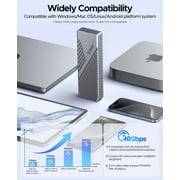 ORICO 40Gbps NVMe Enclosure USB4 External PCIe NVMe SSD Reader Built-in Cooling Fan 8TB Compatible with Thunderbolt 3/4 USB3.2/31/3.0(No Drive)