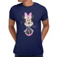 thumbnail image 2 of Disney Minnie Mouse Men's Sitting Bow Gradients T-Shirt (Iris Navy, S-XXXL), 2 of 4