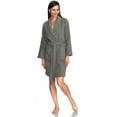 thumbnail image 4 of TowelSelections Women's Robe, Turkish Cotton Short Terry Bathrobe X-Large Sharkskin, 4 of 5