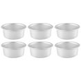 thumbnail image 2 of 4 Inch Cake Pan,6 Piece Mini Cake Pan Round Tier Baking Cake Pans Set for Baking Steaming,Baking Round Cake Pan, 2 of 8