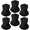 6 Black, variant on Gaiter Bandana Mask: Cooling Mask Breathable Cover Ski Scarf Protection from Dust Sun Wind