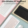 thumbnail image 2 of Mini Bluetooth-compatible Keyboard Wireless Keyboard Rechargeable 10 inch 78-Key For Phone Tablet Laptop For Android iOS Windows, 2 of 9
