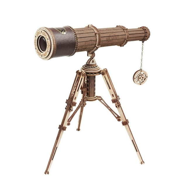 Monocular Telescope DIY 3D Wooden Puzzle Removable Assembly Decompression Toy Great Gifts for Children New