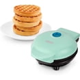 thumbnail image 1 of Mini Maker for Individual Waffles - Non-Stick Surfaces, 4 inch, Aqua, 1 of 5