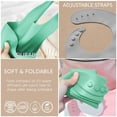 thumbnail image 5 of Silicone Bibs with Food Catcher, , Adjustable Fit for Babies and Toddlers (Set of 2), Light Blue and Cool Grey, 2-Pack, 5 of 6