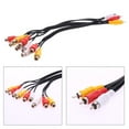 thumbnail image 2 of 3 RCA Male to 9 RCA Female Composite Audio Video AV Cable Splitter for DVD, 2 of 6
