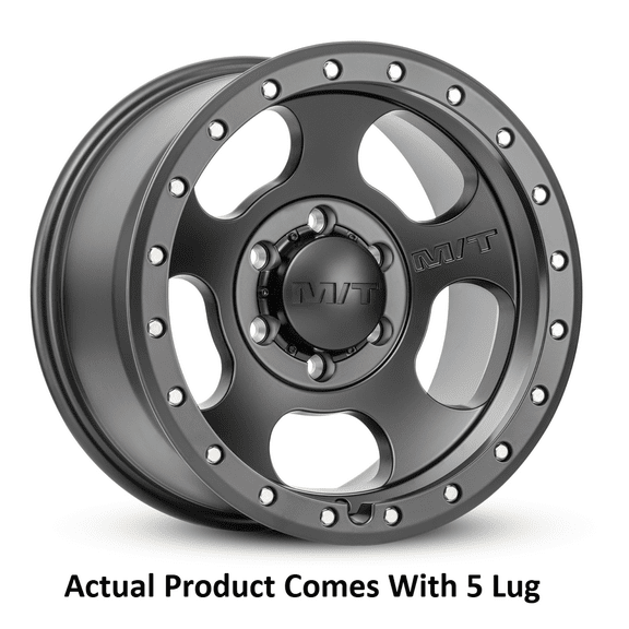 1 Mickey Thompson 17x9 5X5.00 -12 Canyon Pro Black Satin Black with Zinc Bolts Wheel Rim