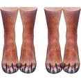 thumbnail image 2 of Calcetines divertidos con pata de Animal, novedad en calcetines de animales, calcetines locos con pata de gato y perro en 3D, regalos de Navidad, calcetines de Navidad para hombres y mujeres JAMW Sencillez, 2 of 5