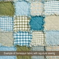 thumbnail image 7 of JCS Sage Green 5 Mini Buffalo Plaid Homespun Cotton Fabric Sold by the Yard, 7 of 7