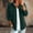 Green, variant on Women's Suede Button Down Shirt Long Sleeve Lapel Collar Dual Pocket Casual Solid Color Top