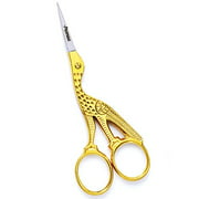 ProMax Embroidery Eye Brow Scissors Deferent Attractive Styles Straight Pointed Stainless Steel with Half Gold Plated