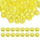 thumbnail image 1 of Uxcell cuentas de cristal redondas de 10 mm, 100 piezas de cuentas de bola facetadas de vidrio para hacer joyas, amarillo limón, 1 of 6