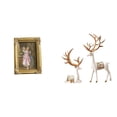 thumbnail image 1 of Marco De Fotos De Reno De Resina Europea, Soporte Para Tarjetas, Póster, Marco De Fotos Con Frente De Vidrio Para Escritorio, Mesa, Pared, Dormitorio, Oficina, Granja, Artesanía, 1 of 8