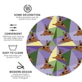 thumbnail image 4 of Fuzoiu German Shepherd Dog Print Leather Coasters Set,Drink Coasters Set of 6,for Tabletop Protection, Durable PVC Coasters,Home Décor and Housewarming Gift,Round Shape, 4 of 7