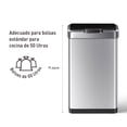 thumbnail image 5 of Bote de basura Inteligente con Sensor Automatico para cocina baño oficina Acero Inoxidable 50 L con tapa EKO Mirage EKO EK9278TMT-50L, 5 of 5