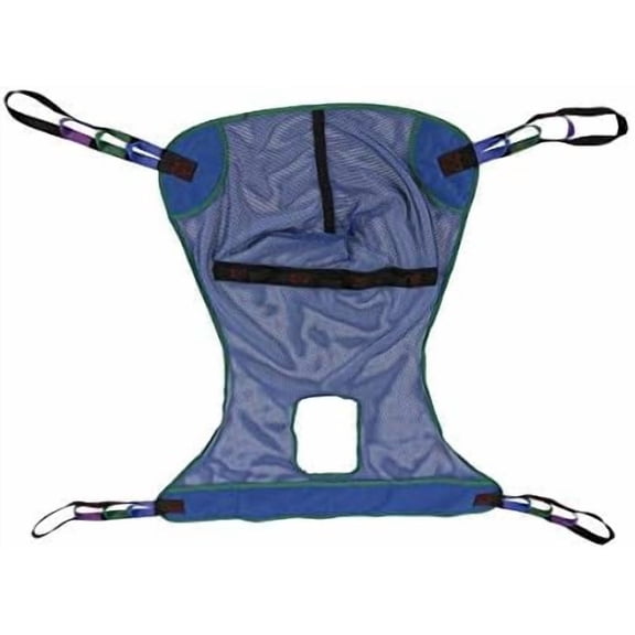 | Patient Aid Universal Full Body with Commode Opening Mesh Lift Sling Polyester Slings for Patient Lifts Full Body Mesh W/Commode Sling (LPS28) (Large)