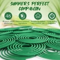 thumbnail image 6 of SCENTORINI Citronella Coils, 48 Pcs Lemongrass Incense for Backyards, Pool Side, Patio, Including Holder, 6 of 9