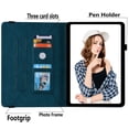 thumbnail image 2 of GSFY Case Compatible with iPad Air 11 inch M3 2025 / M2 2024, iPad Air 10.9 inch 4th / 5th Gen, PU Leather Multi-Angle Folio Stand Cover with Pencil Holder & Card Pockets, Butterfly-Dark Blue, 2 of 7