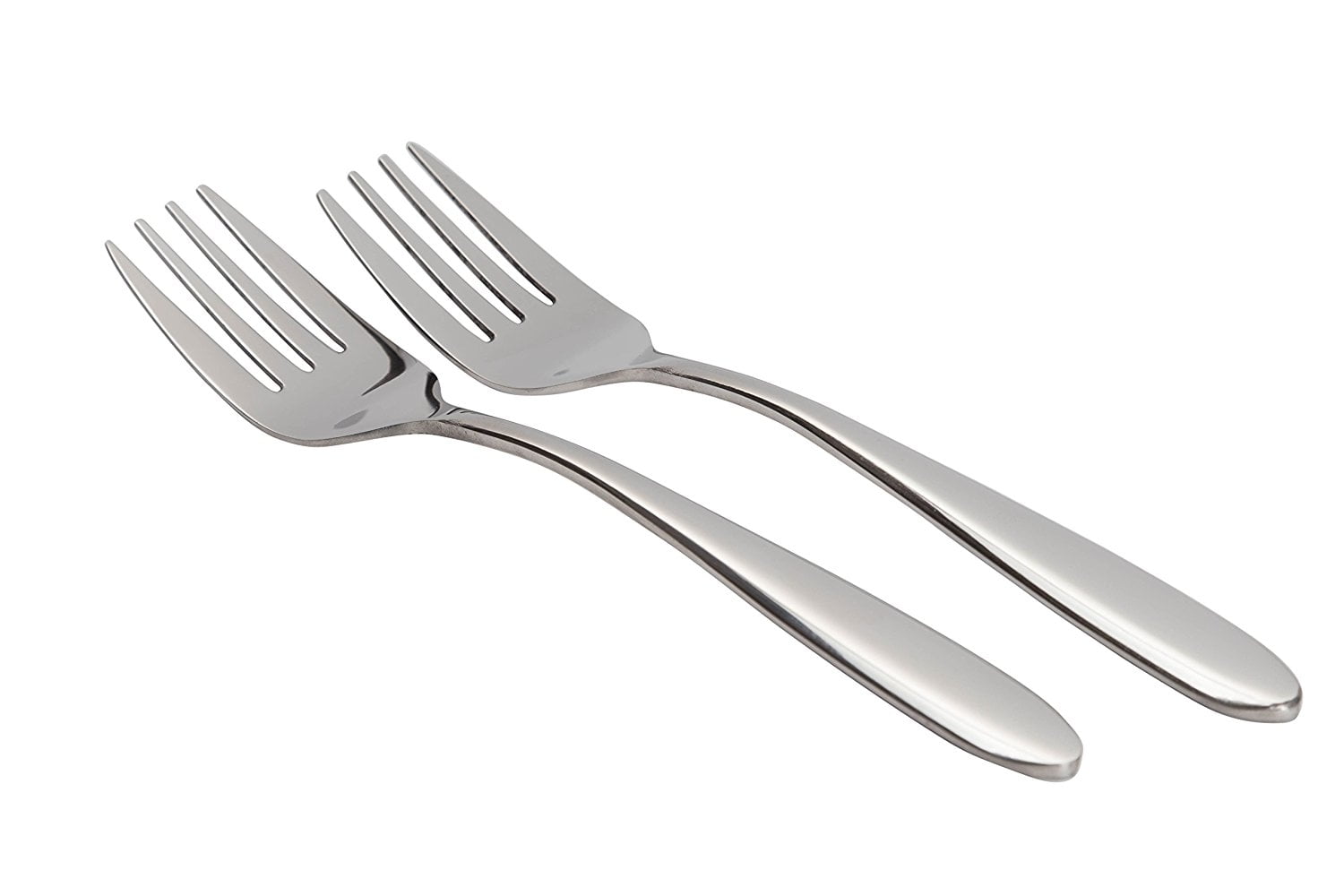 Set of Two Large Stainless Steel Serving Forks Buffet & Banquet Style