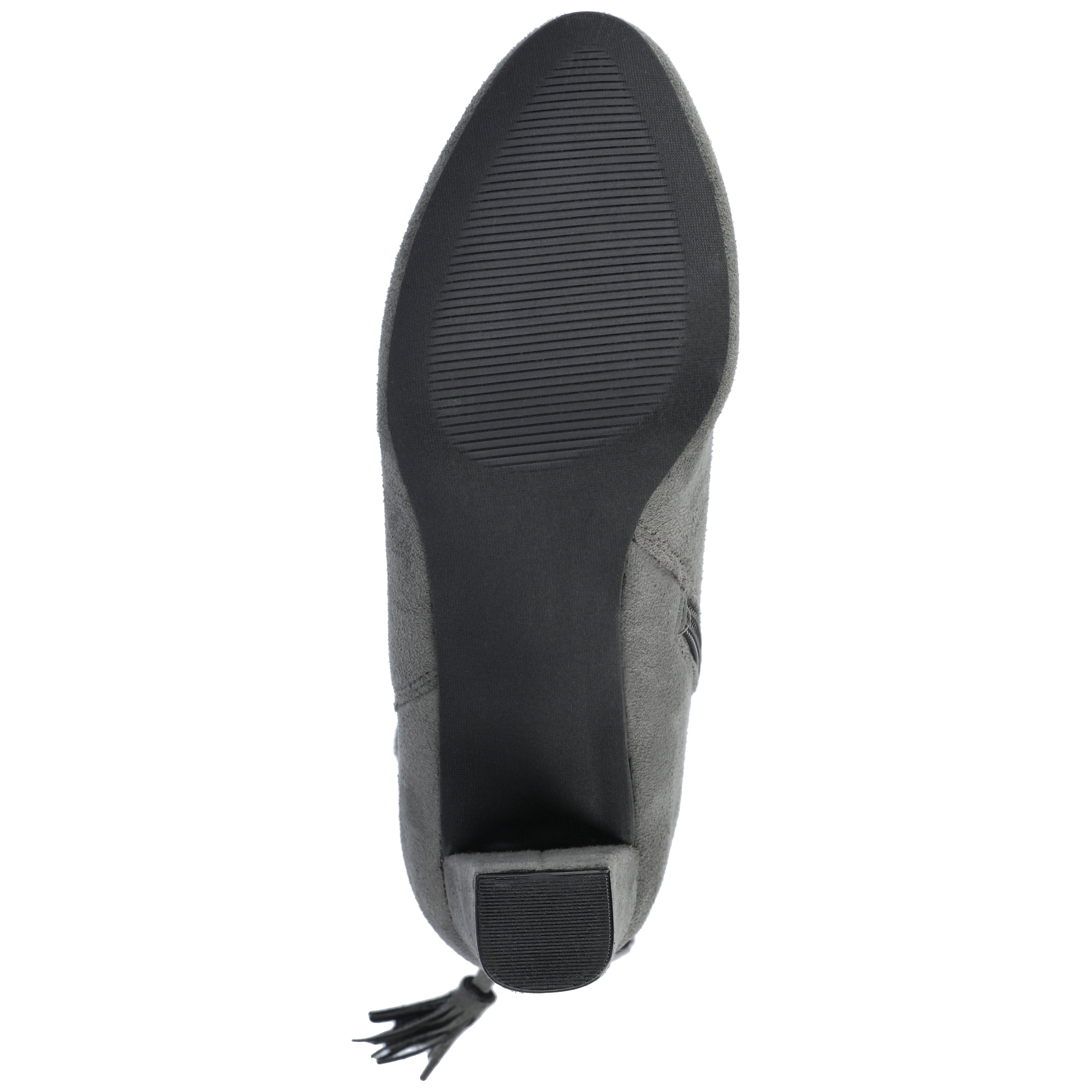 Journee Womens Zuri Inside Zip Block Heel Booties