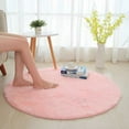 thumbnail image 4 of Plush Carpet 120X120Cm,Round Soft Area Rugs for Boys Girls Room Princess Plush Shaggy Carpet Cute Circle Nursery Rug for Boys Baby Girls Bedroom Living Room Home Decor Small Circular Carpet, 4 of 6