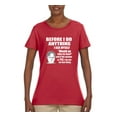 thumbnail image 2 of Wild Bobby, Office Dwight Quote Before I Do Anything, Pop Culture, Women Graphic Tee, Red, 3X-Large, 2 of 4