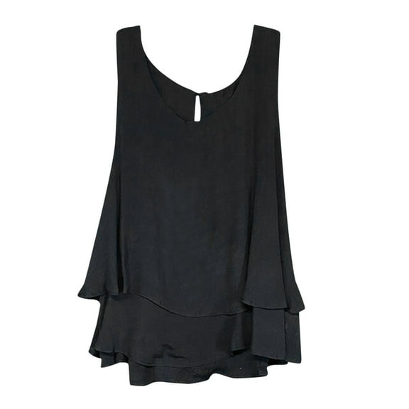 Sngxgn Lace Camisole Tank Tops for Women, Soft Stretch Ribbed Cotton(Black,XXL)