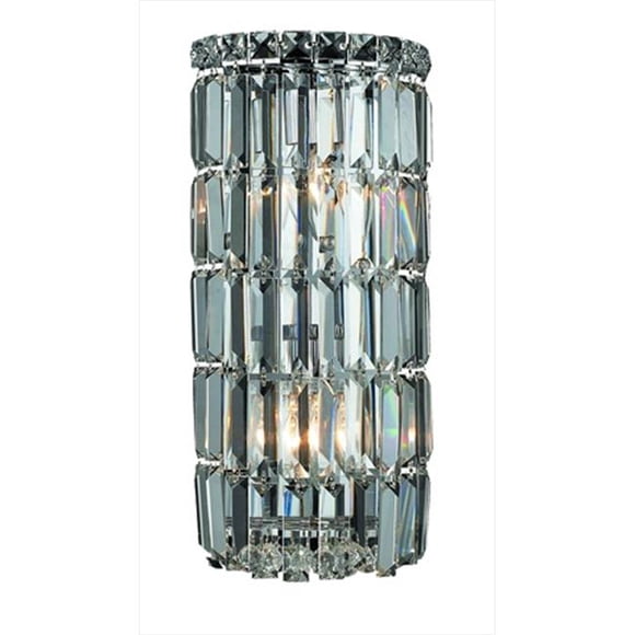 2030W8C-RC 8 W x 16 H in. Maxim Collection Wall Sconce - Royal Cut, Chrome Finish