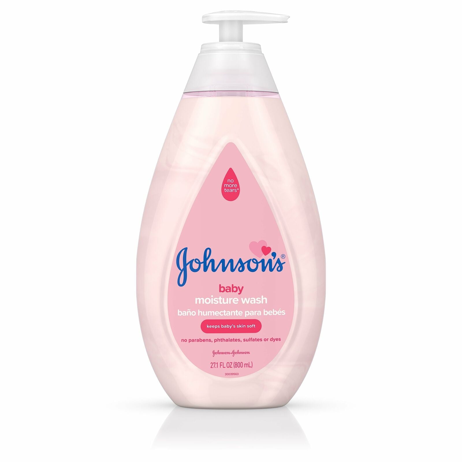JOHNSON'S Gentle Baby Body Moisture Wash, Tear Free, Sulfate Free 16.9 oz