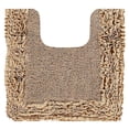 thumbnail image 5 of Better Trends 20" x 20" U-Shape Toilet Rug, 100% Cotton Bathroom Rug, Contour Mat, Water Absorbent, Non-Slip Bath Mat, Machine Washable, Beige Shaggy Border Collection, 5 of 5