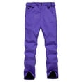 thumbnail image 5 of Tuphregyow Women's and Men's Ski Pants, Men's Large Size Warm Snowboard Pants, Double Board Windproof Ski Pants, Baggy Casual Summer Beach Comfy Soft Leisure Trousers Purple M, 5 of 6