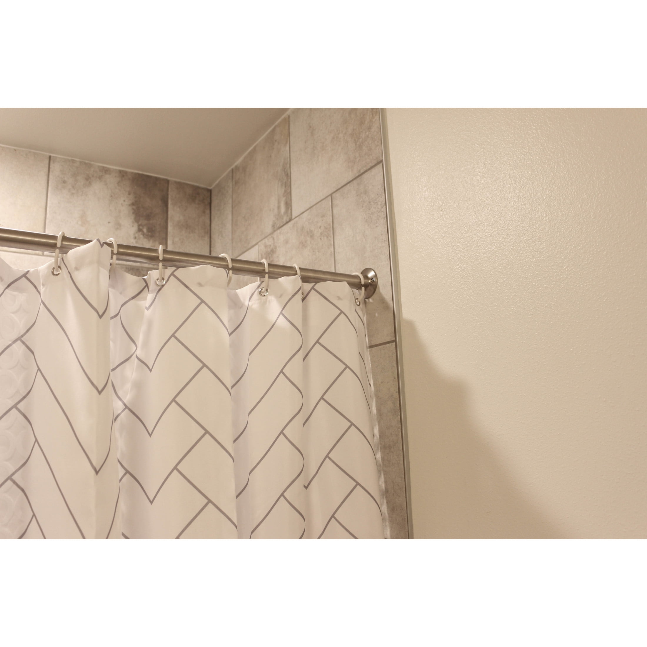60 in. Shower Rod in Satin Nickel