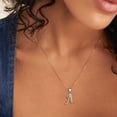 thumbnail image 3 of Juwaliy Collar de Inicial para Mujer de Plata Esterlina 925 con Dije de Letra a, Dije de Alfabeto con Monograma Cubierto de Hielo, Joyería con Nombre Personalizada, Regalos para Madre Esposa Hija, 3 of 9