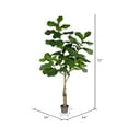 thumbnail image 3 of Vickerman 6' Artificial Potted Fiddle Tree., 3 of 8