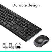 Logitech K270 Keyboard - Wireless Connectivity - RF - USB Interface - Compatible with Computer (PC) - Black