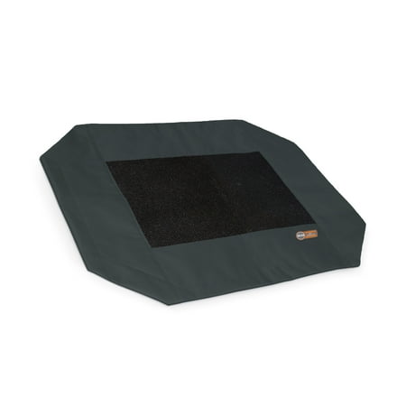 UPC: 0655199637225 | K&H Pet Products Original Pet Cot Replacement Cover (Cot Sold Separately) Charcoal/Black Medium 25 X 32 Inches