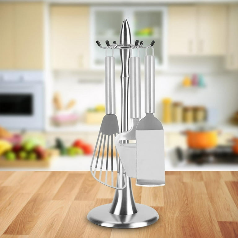 Utensil Rack, Stainless Steel Cooking Utensil Stand, For Home Kitchen 