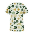 thumbnail image 5 of snilers St Patricks Day Scrubs for Women V Neck Irish Shamrock Print Scrub Tops Soft Nurse Uniform Shirts with Pockets S-5XL, 5 of 6