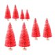 thumbnail image 2 of 8-Adornos de árbol en miniatura 4 tamaños Mini árbol de Navidad artificial para decoración del hogar Rojo Zulema Pino en miniatura, 2 of 8