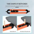 thumbnail image 4 of Carpenter Profile Scribing Tool Ruler Contour Gauge With Lock Measuring Tool, 4 of 5