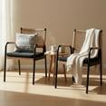 thumbnail image 3 of Garvee Paquete de 2 Sillas de Comedor para Exterior 20,67 x 22,83 x 33,07", Negro y Marrón, 3 of 9