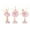 Pink, variant on Ballerina Ornaments for Girls, 3Pcs (Pink)
